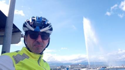 Le Lac Léman est en suisse, et le Tour de France Randonneur y passe.