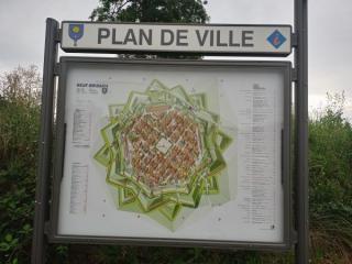 Plan de la ville de Neuf-Brisach avec les fortifications de Vauban